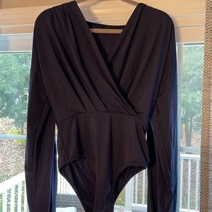 SHEIN Navy blue bodysuit, large